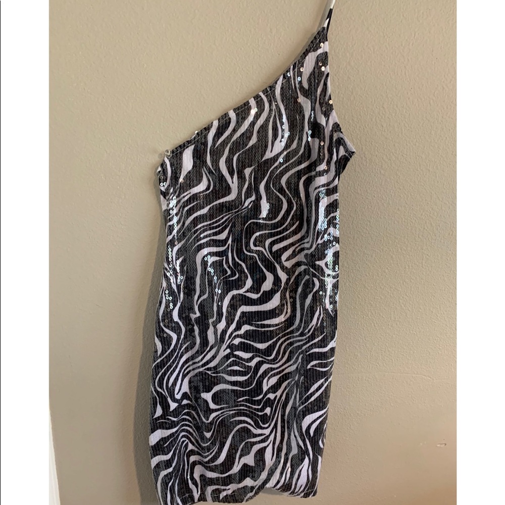 Off the shoulder sequin dress